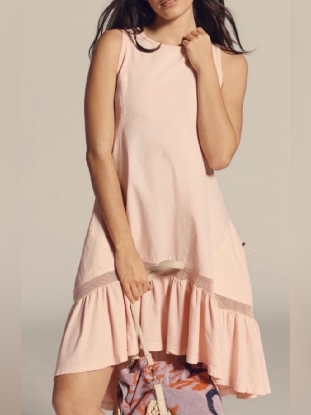 NWT Anthropologie Daily
Practice Hill Up Tiered High-Low
Midi Dress
